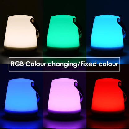 Portable Rechargeable LED Lamp with RGB Colour Changing
