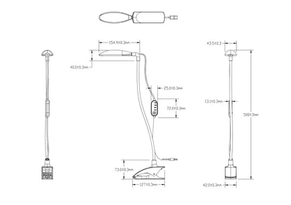 Adjustable LED Grow Light with Clip