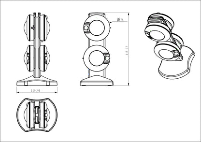 Rechargeable LED Puck Light Kit with Charging Station